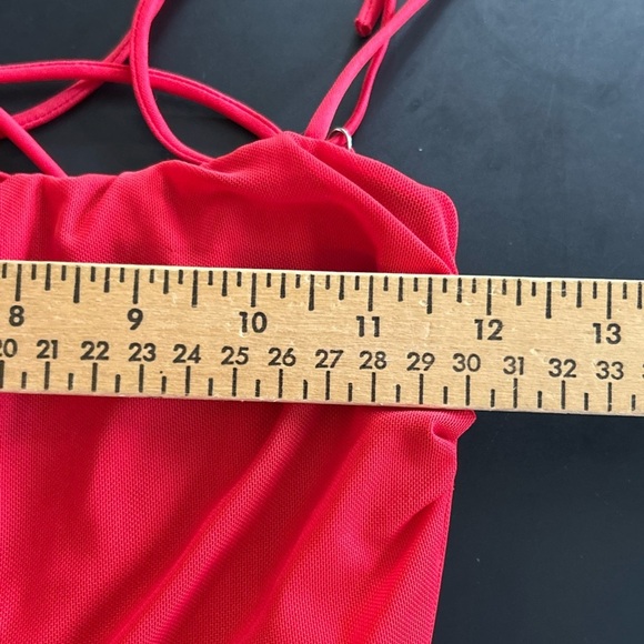 Lucy in the Sky Bodycon Corset Lace Up back Ruched Mini Dress Small - Picture 7 of 8